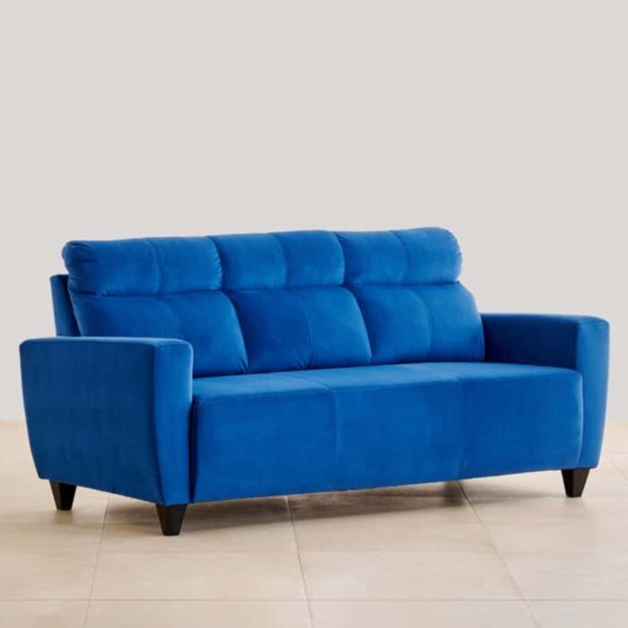 Furn Shine - Acacio Fabric 3+2 Seater Blue Sofa Set - Image 5