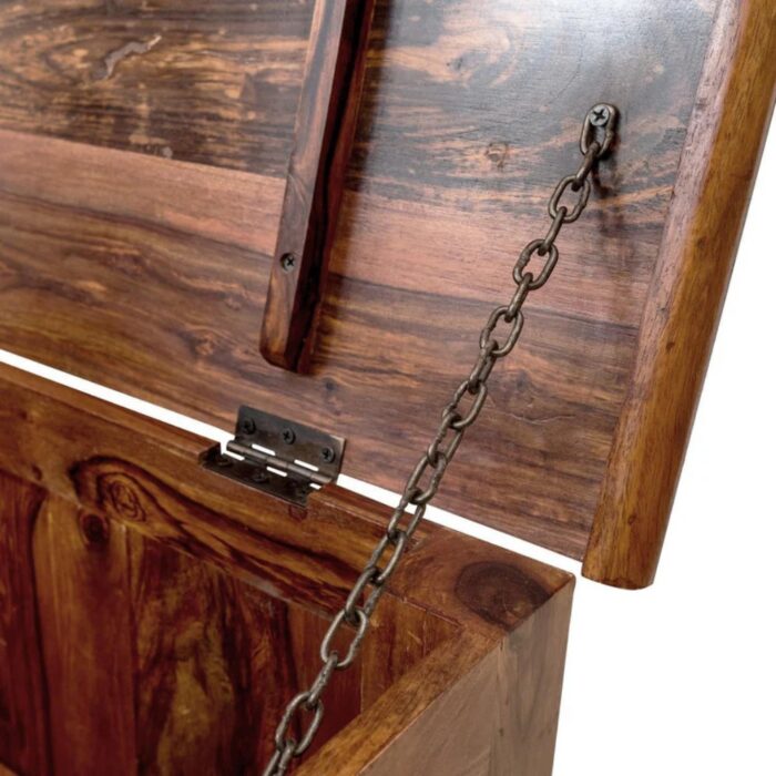 Furnshine - Seldon Sheesham Wood Storage Trunk Cum Coffee Table - Image 7