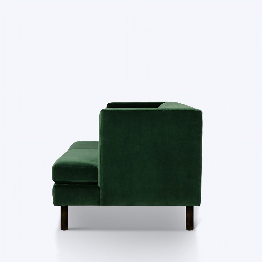 xr:d:DAFfBoU2ugw:8,j:2039552378,t:23040306 Furn Shine - The Cicero Emerald Green Velvet 3 Seater Sofa - Image 4