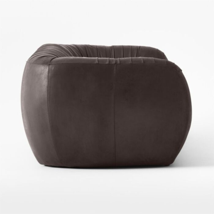 Furnshine - Seaton Black PU Leather Sofa with Armchair - Image 5