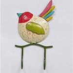 Furnshine - Alcott Vibrant Single Bird Two Metal Wall Hook | Hand-Painted Decorative Hanger for Home, Balcony & Kids Room Decor - Image 4