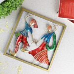 Furnshine - Eldon Festive Dandiya Couple Wall Hanging | Handcrafted Raas Garba Metal Art Frame for Living Room & Navratri Home Décor - Image 5