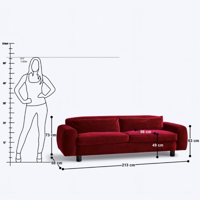Furn Shine - The Lupus 3-Seater Sofa - Image 4