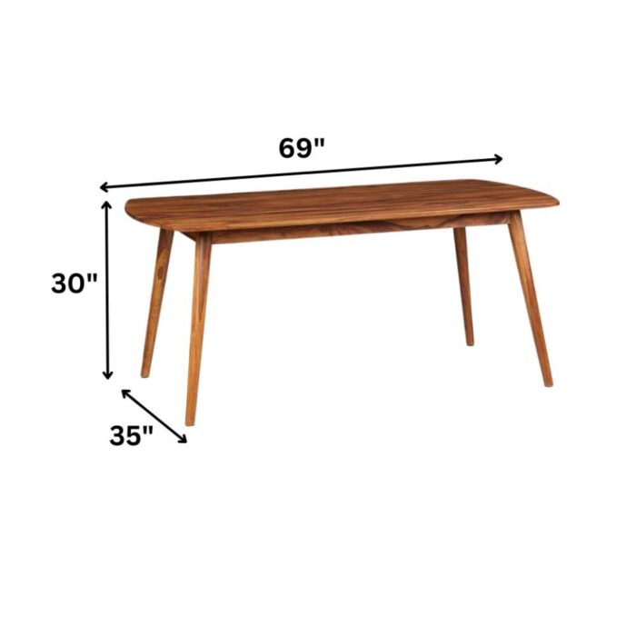 Furn Shine - Parker Solid Wood Dining Set 6-Seater - Image 4