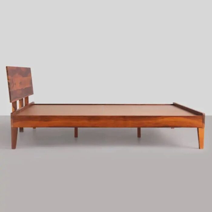 Furnshine - Rollen Sheesham Wood Queen Size Bed Without Storage - Image 5
