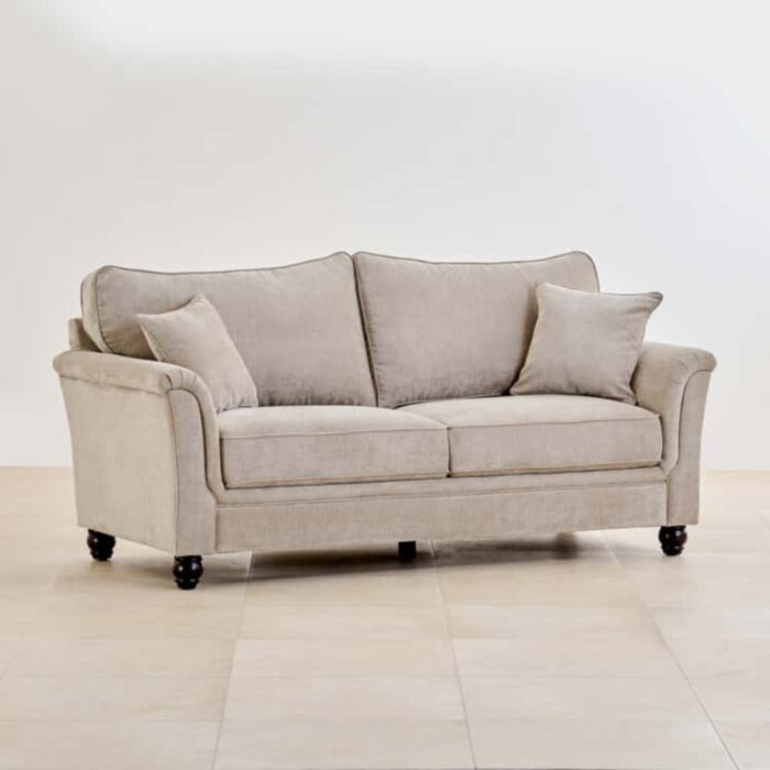 Furn Shine - Eddey Fabric 3+2 Seater Sofa Set - Olive Beige - Image 4