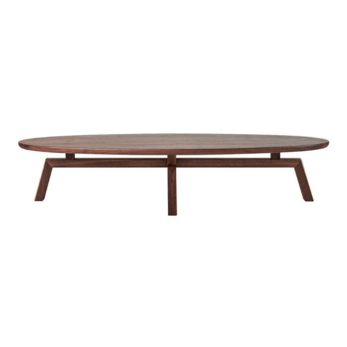 Furnshine - Tilden Oval Solid-Walnut Coffee Table - Image 3