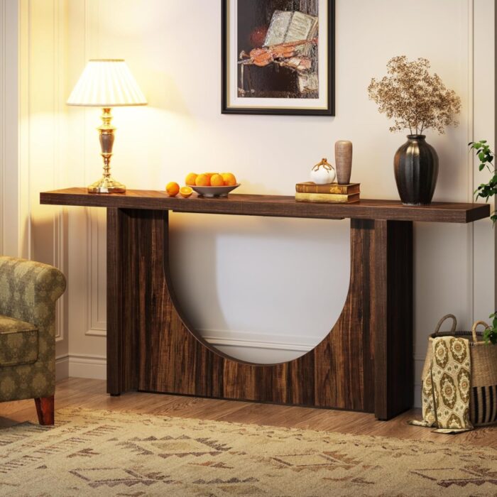 Furnshine - 70.86 Inch Farmhouse Console Table | Vintage Entryway Foyer Table - Image 2