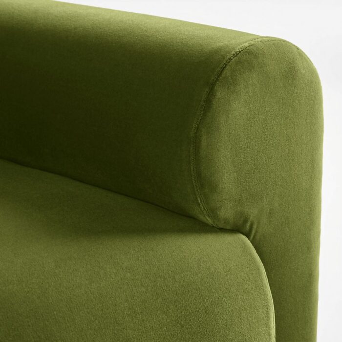 Furn Shine - The Classic Roll Arm 3- Seater Sofa - Olive Green - Image 4