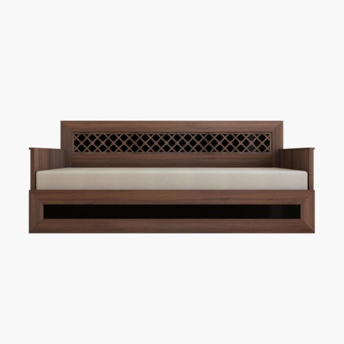 Furnshine - Greeley Fabric 3-Seater Sofa Bed - Brown - Image 2