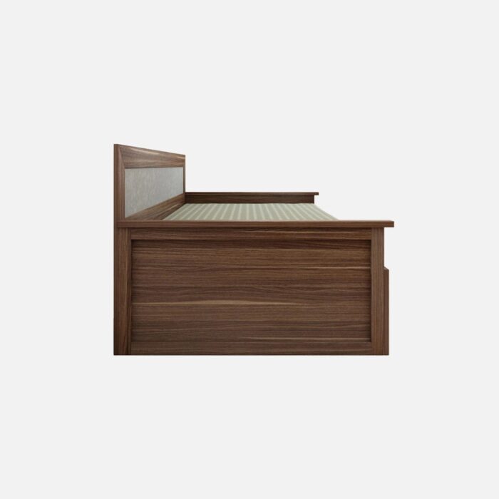 Furnshine - Busby Sofa Cum Bed in Cairo Walnut & White Finish with Storage & Mattress - Image 6