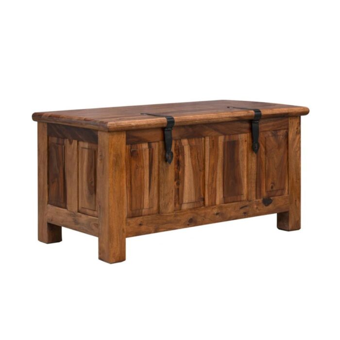 Furnshine - Seldon Sheesham Wood Storage Trunk Cum Coffee Table - Image 5