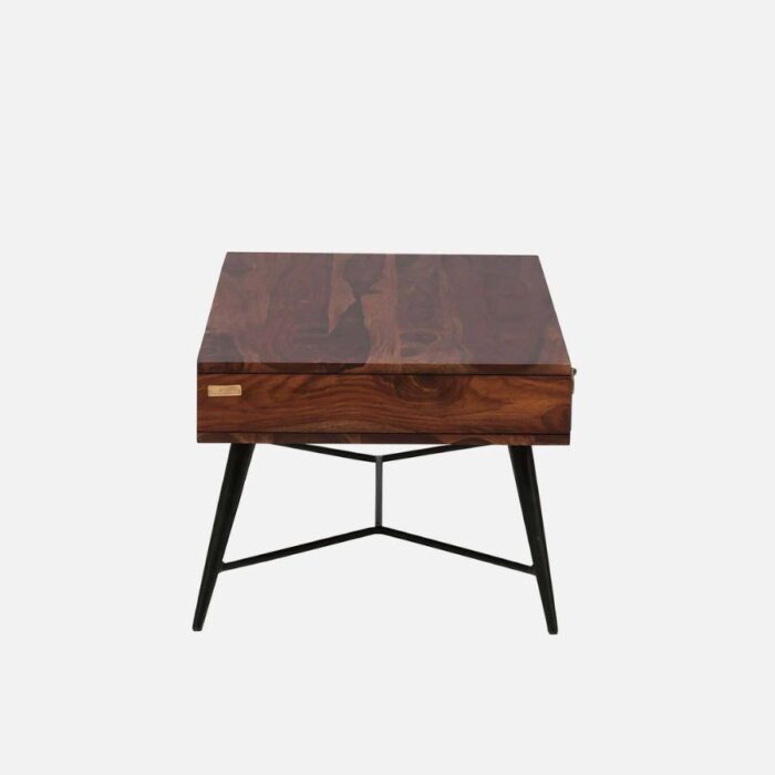 Furnshine - Tory Sheesham Wood Coffee Table with Iron Legs - Image 3