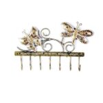 Furnshine - Sherlock Elegant Butterfly Design Key Holder – Durable Metal Wall Mounted Key Rack with 7 Hooks - Image 3