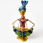 Furnshine - Sly Handcrafted Multicolor Rajasthani Musician Figurine Set – Traditional Metal Showpiece for Table & Home Decor (Set of 3) - Image 7