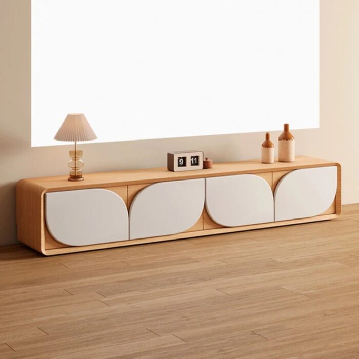 Furnshine - Crockett Rectangular TV Stand with 4 Drawers & Enclosed Storage - Image 2