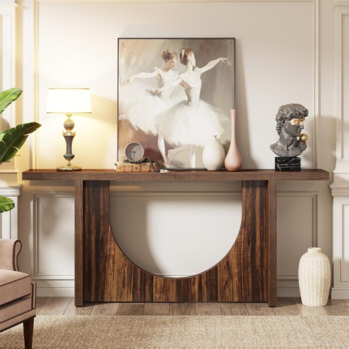 Furnshine - 70.86 Inch Farmhouse Console Table | Vintage Entryway Foyer Table - Image 1