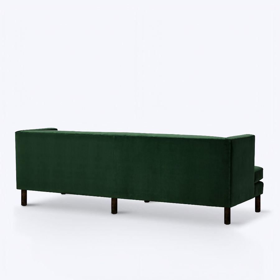 xr:d:DAFfBoU2ugw:8,j:2039552378,t:23040306 Furn Shine - The Cicero Emerald Green Velvet 3 Seater Sofa - Image 3
