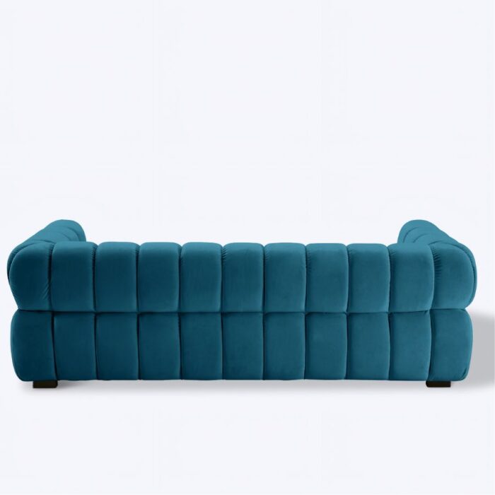 Furn Shine- The Gezal Velvet Tuxedo Arm Sofa 3-Person Sofa - Image 2