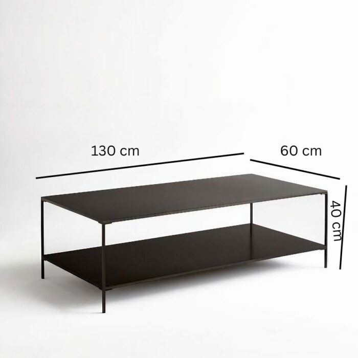Furnshine - Cargeio Coffee Table with Two Shelves - Image 6