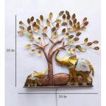 Furnshine - Fenton Elephant Under Tree Metal Wall Décor | Decorative Elephant Wall Art with LED for Living Room & Home - Image 5