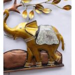 Furnshine - Fenton Elephant Under Tree Metal Wall Décor | Decorative Elephant Wall Art with LED for Living Room & Home - Image 4