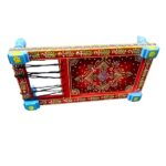 Furnshine - Clifton Handcrafted Wooden Charpai– Ethnic Hand-Painted Decorative Khatiya/Maacha for Home, Pooja, and Festive Decor - Image 5