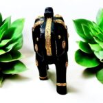 Furnshine - Nettie Handcrafted Golden Wooden Elephant Showpiece – Traditional Rajasthani Decor for Home & Office - Image 2