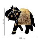 Furnshine - Nettie Handcrafted Golden Wooden Elephant Showpiece – Traditional Rajasthani Decor for Home & Office - Image 6