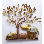 Furnshine - Fenton Elephant Under Tree Metal Wall Décor | Decorative Elephant Wall Art with LED for Living Room & Home - Image 3