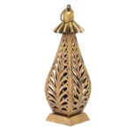 Furnshine – Kendrick  Gold Metal Decorative Lantern Tealight Holder, Showpiece for Home Décor - Image 2