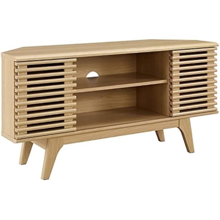Furnshine - Modway Render 46" Corner TV Stand With Wal Finish - Image 20