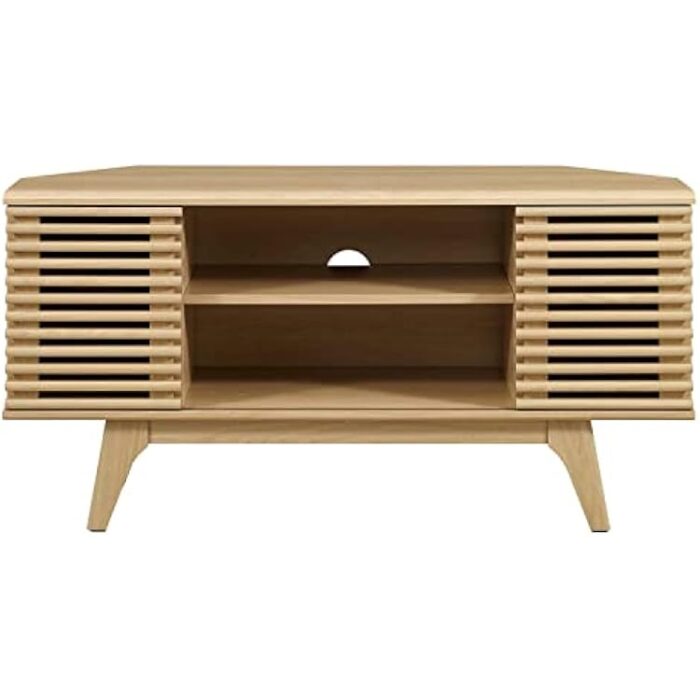 Furnshine - Modway Render 46" Corner TV Stand With Wal Finish - Image 21