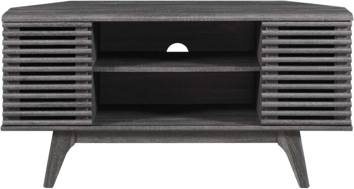 Furnshine - Modway Render 46" Corner TV Stand With Wal Finish - Image 13