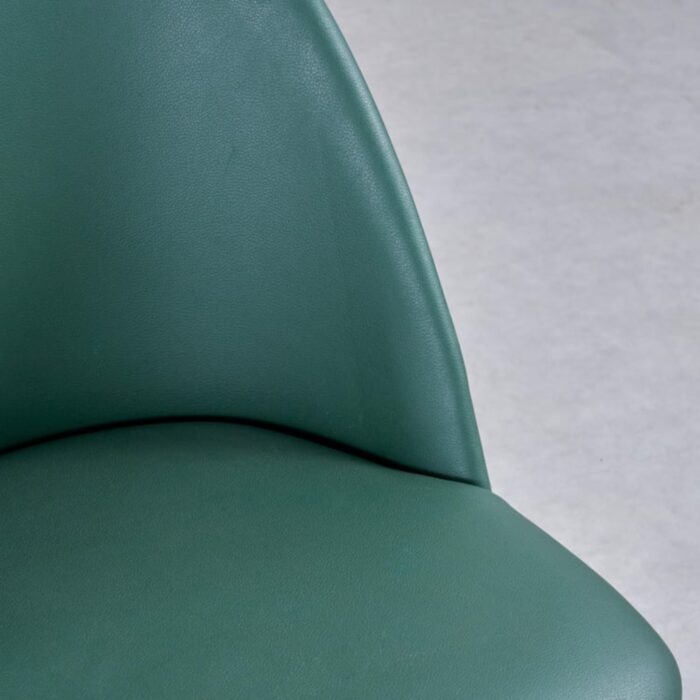 Furnshine - Rue Mango Wood Frame Set of 2 Faux Leather Seating Dining Chair - Green - Image 7