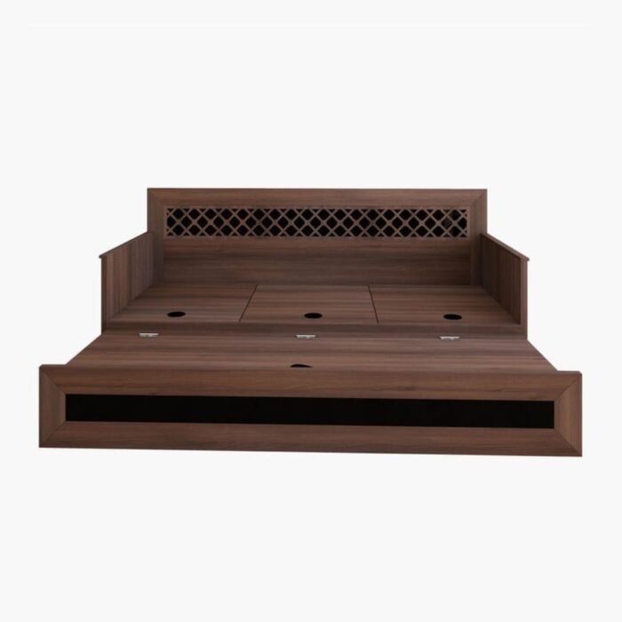 Furnshine - Greeley Fabric 3-Seater Sofa Bed - Brown - Image 6