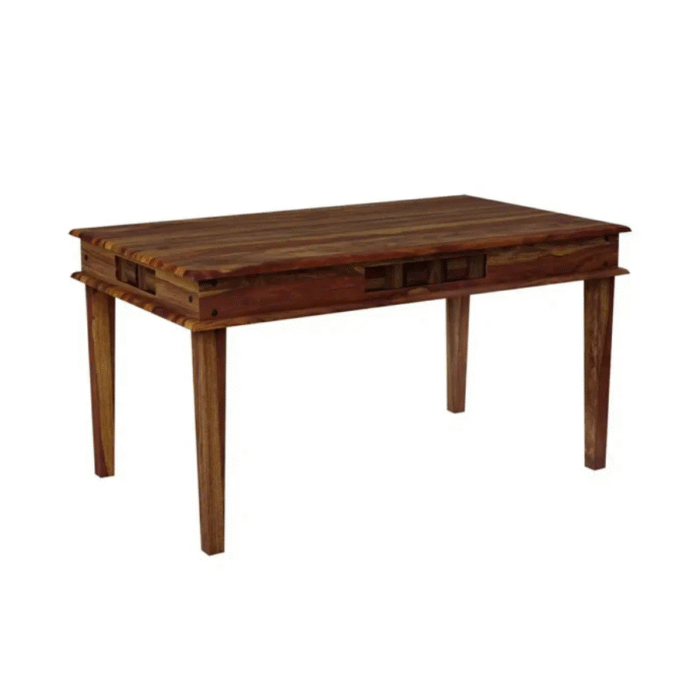 Furn Shine - Wesley Solid Sheesham Wood 6-Seater Dining Set with Chairs - Image 2