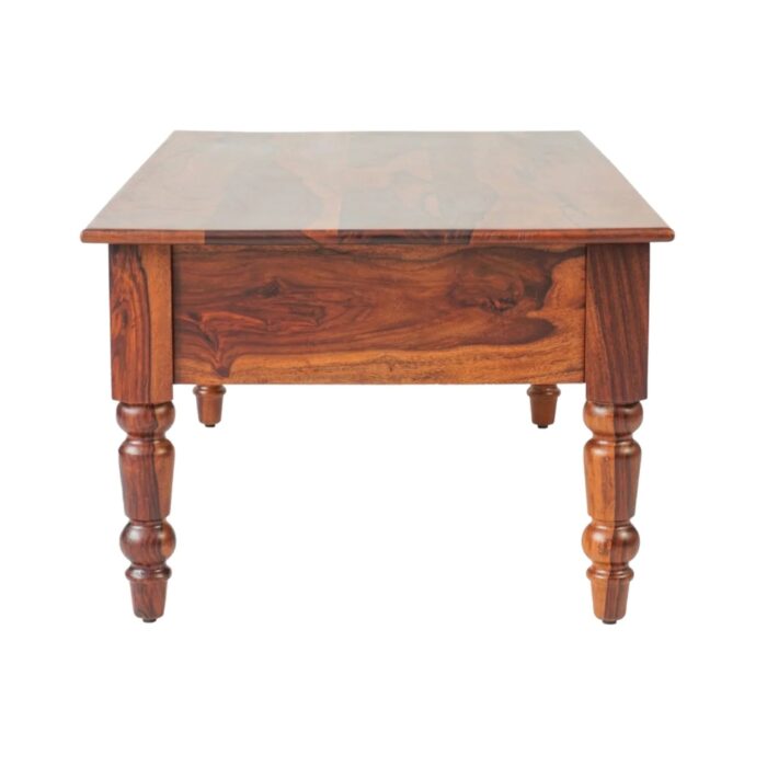Furnshine - Randa Rectangular Solid Wood Two-Drawer Coffee Table (Honey Finish) - Image 5