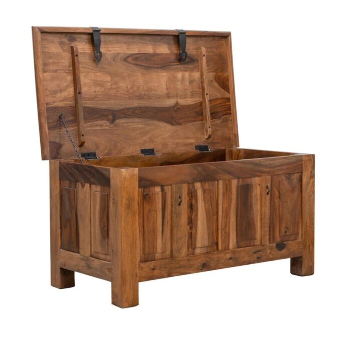 Furnshine - Seldon Sheesham Wood Storage Trunk Cum Coffee Table - Image 3