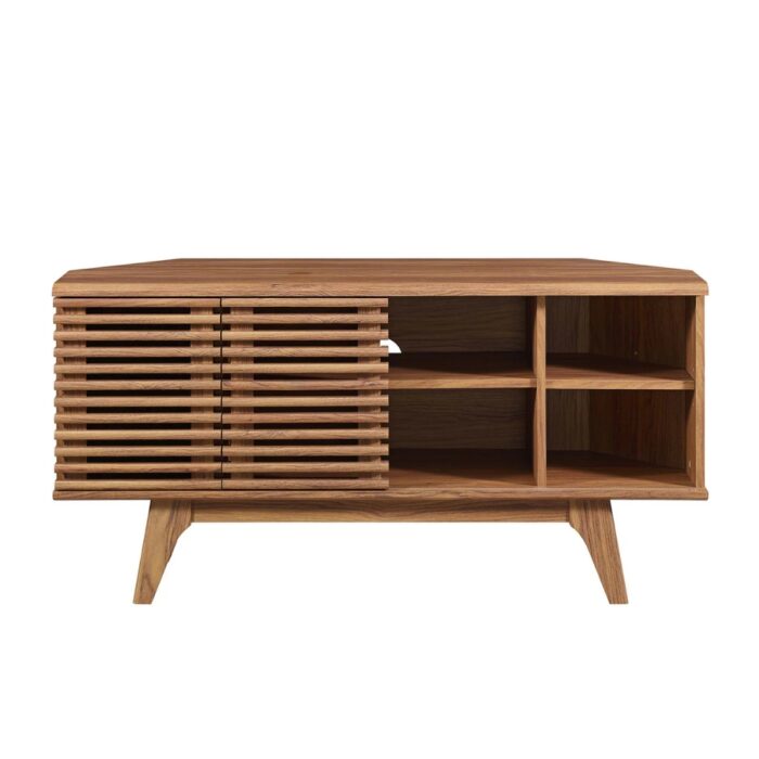 Furnshine - Modway Render 46" Corner TV Stand With Wal Finish - Image 7