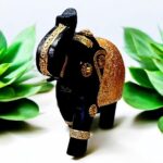 Furnshine - Nettie Handcrafted Golden Wooden Elephant Showpiece – Traditional Rajasthani Decor for Home & Office - Image 5