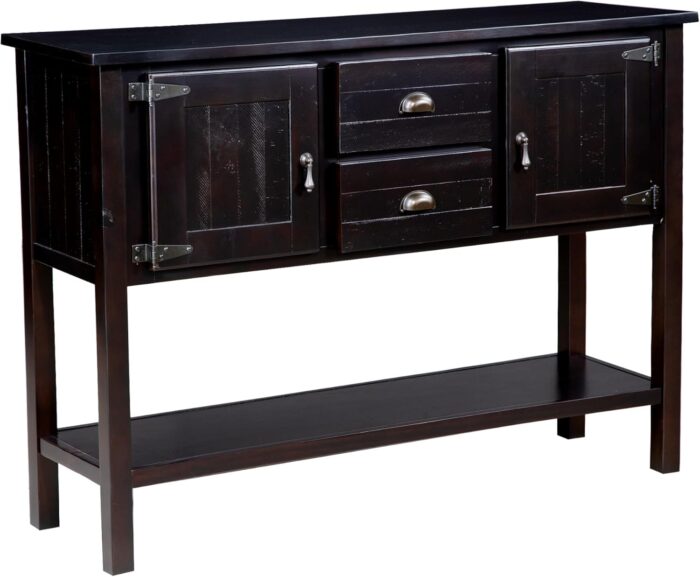 Furnshine - Sadler 48" Retro Sideboard Console Table with 2 Drawers, 2 Cabinets and Bottom Shelf - Image 28