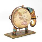 Furnshine - Barron Handcrafted Elephant Globe Showpiece – Artistic Iron Vintage World Map Decor - Image 4