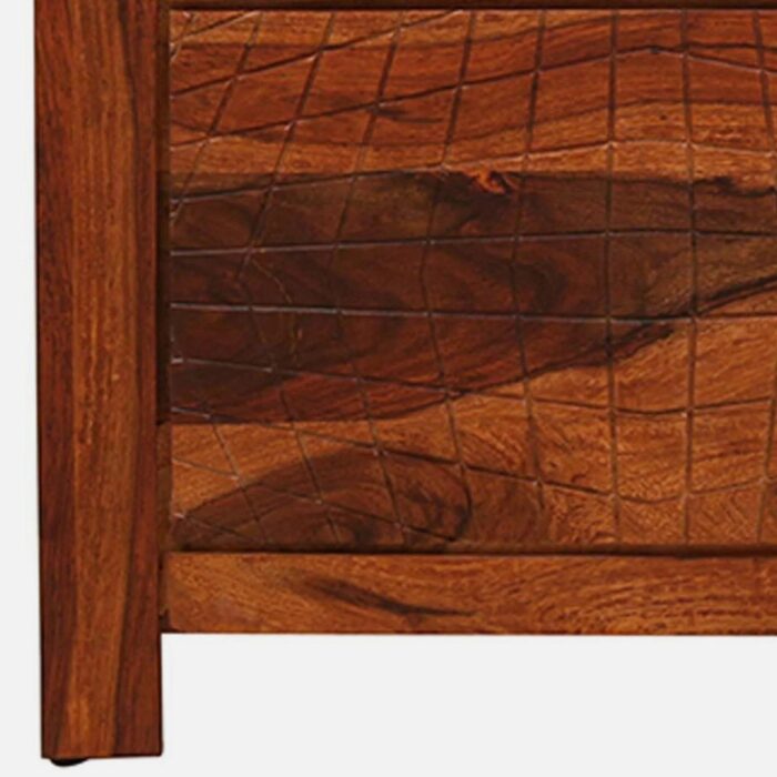 Furnshine - Payne Sheesham Wood Rectangular Coffee Table in Honey Oak Finish - Image 6