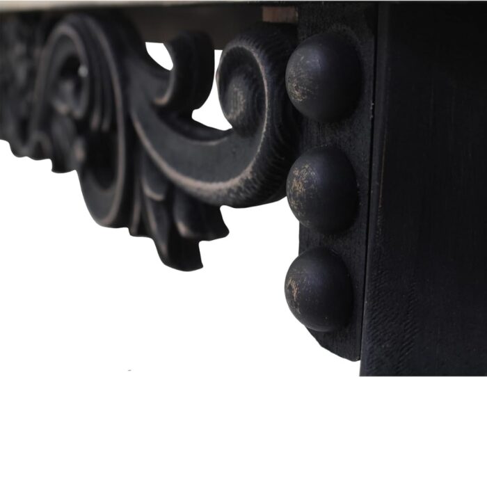 Furnshine - Beal Wooden Carved Console Table in Solid Mango Wood - Image 4