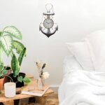 Furnshine - Mike Anchor Shaped Nautical Wall Clock for Home Décor | Stylish Analog Anchor Wall Timepiece for Living Room, Bedroom, Office & Café - Image 2