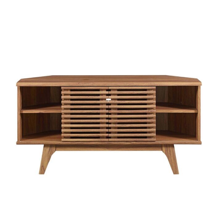 Furnshine - Modway Render 46" Corner TV Stand With Wal Finish - Image 4
