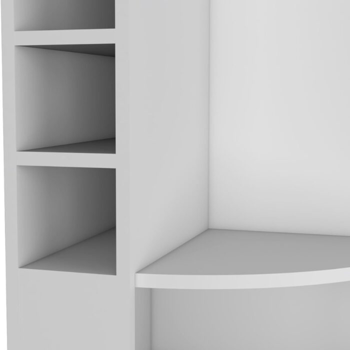 Furnshine - Treena Modern Corner Bar Cabinet (White) - Image 6