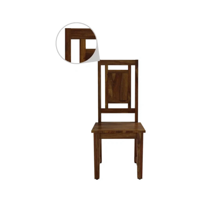 Furn Shine - Wesley Solid Sheesham Wood 6-Seater Dining Set with Chairs - Image 4