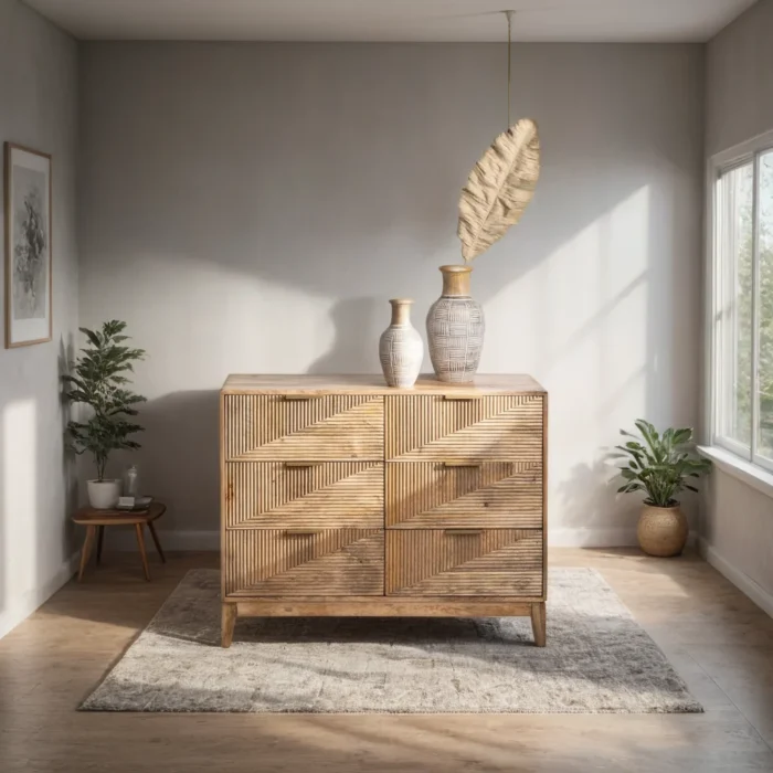 Furnshine - Daulton Design Mango Wood Chest of Drawers - Image 1
